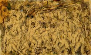 Bathers IV -   Paul Cezanne oil painting