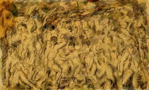 Bathers IV - Paul Cezanne oil painting