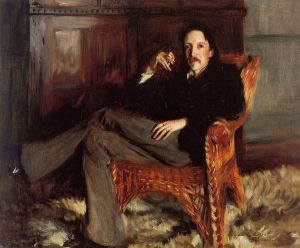 Robert Louis Stevenson - John Singer Sargent Oil Painting