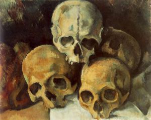 Pyramid of Skulls -   Paul Cezanne Oil Painting