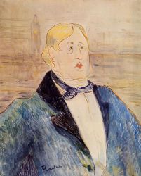 Oscar Wilde -   Henri De Toulouse-Lautrec Oil Painting