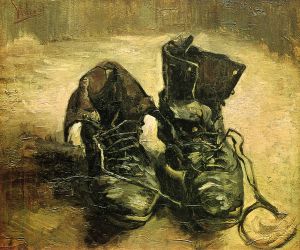A Pair of Shoes - Vincent Van Gogh Oil Painting