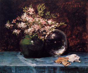 Azaleas - William Merritt Chase Oil Painting