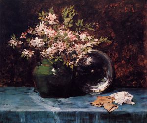 Azaleas -  William Merritt Chase Oil Painting