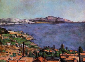 The Gulf of Marseilles Seen from L'Estaque - Paul Cezanne Oil Painting