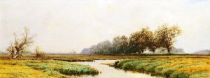 Newburyport Marshes -   Alfred Thompson Bricher Oil Painting