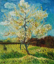 Pink Peach Tree - Vincent Van Gogh Oil Painting