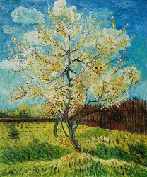 Pink Peach Tree -   Vincent Van Gogh Oil Painting