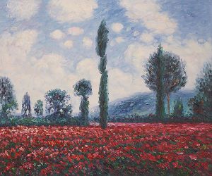 Field of Poppies II -  Claude Monet Oil Painting