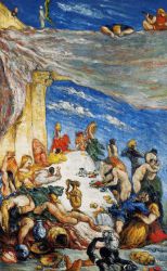 The Feast -   Paul Cezanne Oil Painting