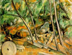 Woods with Millstone -   Paul Cezanne Oil Painting