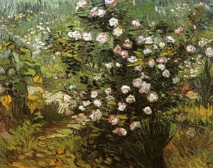 Rosebush i Blossom -  Vincent Van Gogh Oil Painting