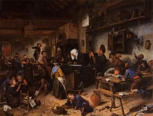 A School for Boys and Girls -   Jan Steen oil painting