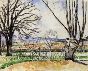 The Trees of Jas de Bouffan in Spring - Paul Cezanne Oil Painting