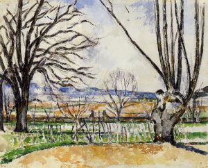 The Trees of Jas de Bouffan in Spring -   Paul Cezanne Oil Painting