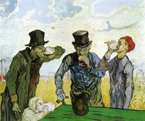 The Drinkers (after Daumier) -  Vincent Van Gogh Oil Painting