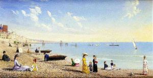 At the Beach -  Conrad Wise Chapman Oil Painting