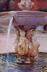 Spanish Fountain - John Singer Sargent Oil Painting