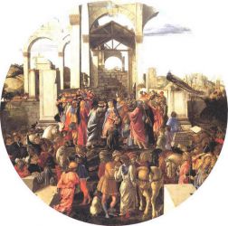 Adoration of the Magi V - Sandro Botticelli Oil Painting