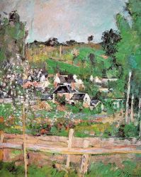 View of Auvers-sur-Oise - Paul Cezanne Oil Painting