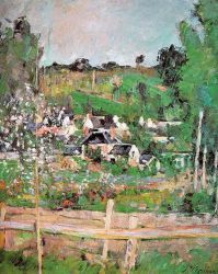 View of Auvers-sur-Oise -   Paul Cezanne Oil Painting