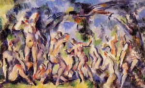 Bathers (study) -  Paul Cezanne oil painting