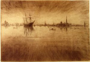 Nocturn - James Abbott McNeill Whistler Oil Painting
