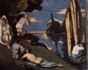 Pastoral - Paul Cezanne oil painting