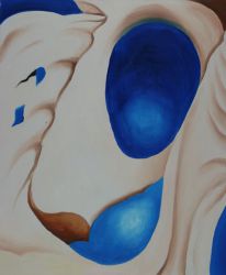 Untitled (Pelvis Series) -   Georgia O\'Keeffe Oil Painting