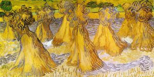 Sheaves of Wheat -  Vincent Van Gogh Oil Painting