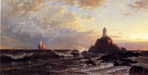 The Lighthouse - Alfred Thompson Bricher Oil Painting