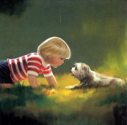 Making Friends - Donald Zolan Oil Painting