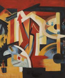 Abstract Composition - Oil Painting Reproduction On Canvas