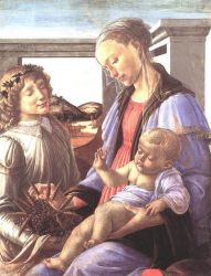 Madonna and Child with an Angel II - Sandro Botticelli oil painting