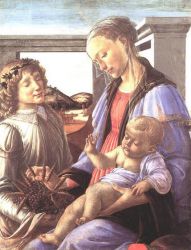 Madonna and Child with an Angel II -   Sandro Botticelli oil painting