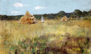 Grain Field, Shinnecock Hills - William Merritt Chase Oil Painting