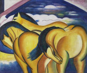 Little Yellow Horses -   Franz Marc Oil Painting