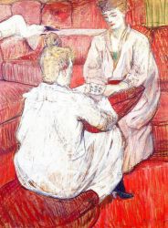 The Card Players - Henri De Toulouse-Lautrec oil painting