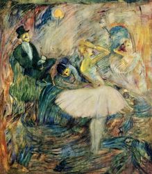 The Dancer in Her Dressing Room - Henri De Toulouse-Lautrec Oil Painting