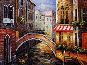 Venice Painted in Reflections II - Oil Painting Reproduction On Canvas