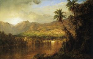 South American Landscape V - Frederic Edwin Church Oil Painting