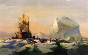 Trapped in the Ice -  William Bradford Oil Painting