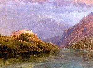 Salzburg Castle -  Frederic Edwin Church Oil Painting