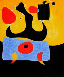 Femme Assise - Joan Miro Oil Painting