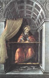 St Augustine in His Cell - Sandro Botticelli oil painting
