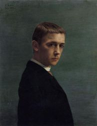 Self Portrait at 20 -  Felix Vallotton Oil Painting