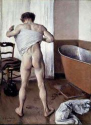 Man at His Bath - Gustave Caillebotte Oil Painting