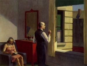 Hotel by a Railroad -   Edward Hopper Oil Painting