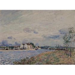 The Embankments of the Loing at Saint-Mammes - Oil Painting Reproduction On Canvas