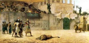 The Diversion of an Assyrian King - Frederick Arthur Bridgeman oil painting